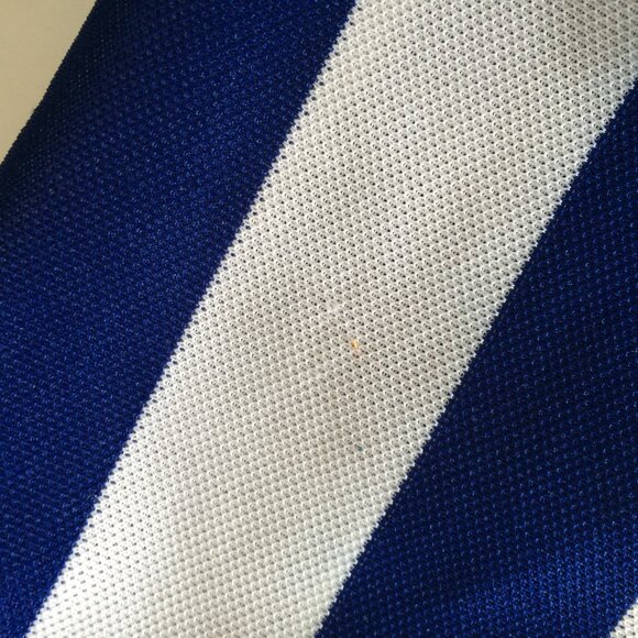 VTG Maska Ultrafil Referee Jersey Small White Blue Striped Long Sleeve Full Zip - Picture 6 of 9